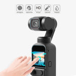PULUZ 9H 2.5D 高清鋼化玻璃鏡頭保護貼 + 螢幕保護膜，適用於 DJI OSMO Pocket 2，適用於 DJI OSMO Pocket 2