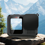 PULUZ 適用於 GoPro HERO12 Black /11 Black /10 Black /9 Black 的軟 TPU 橡膠防刮相機鏡頭保護蓋，適用於 GoPro HERO12 Black 鏡頭蓋