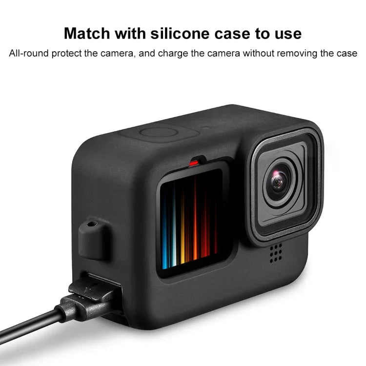 PULUZ POM 塑膠電池側接口蓋，適用於 GoPro HERO13 Black /12 Black /11 Black /10 Black /9 Black，POM 塑膠側蓋
