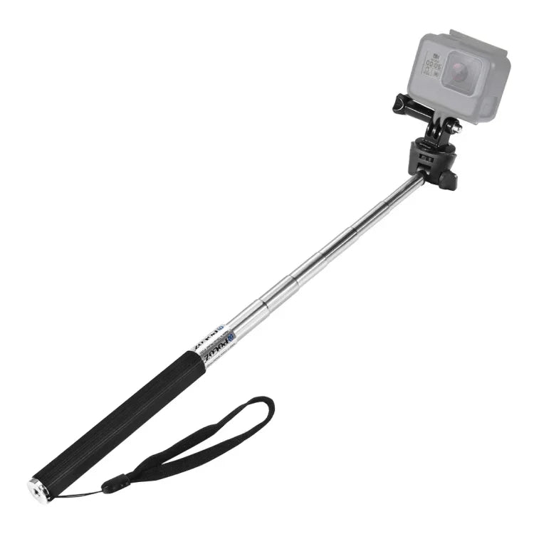 PULUZ 可伸縮手持自拍單腳架，適用於 GoPro、Insta360、DJI 及其他運動相機，長度：22.5-80cm，長度：22.5-100cm