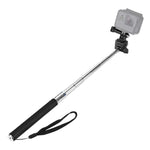 PULUZ 可伸縮手持自拍單腳架，適用於 GoPro、Insta360、DJI 及其他運動相機，長度：22.5-80cm，長度：22.5-100cm