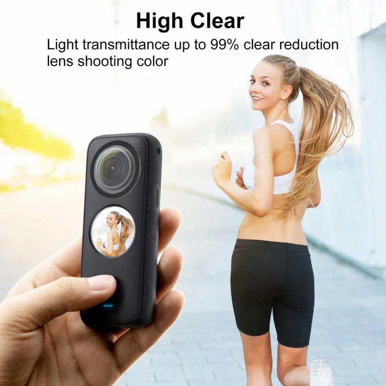 PULUZ 鏡頭保護 PC 保護蓋，適用於 Insta360 One X2，Insta360 ONE X2 鏡頭保護蓋