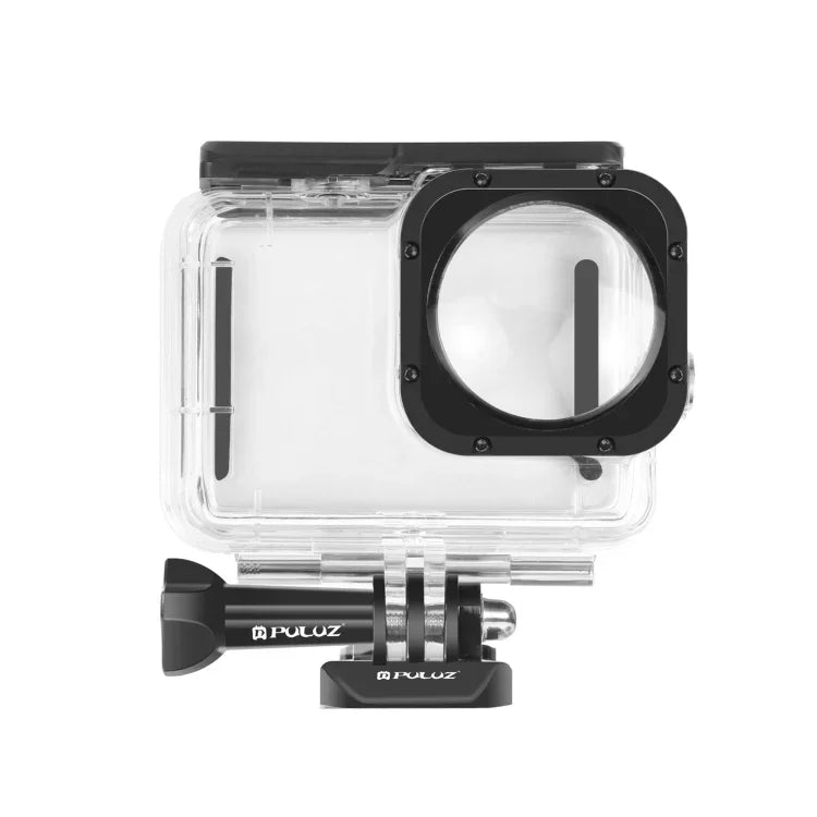PULUZ 40米防水外殼保護套，帶扣環基本安裝座及螺絲，適用於 GoPro HERO12 Black / 11 Black / 11 Black Mini / 10 Black / 9 Black Max 鏡頭模組，GoPro Hero11 Black / HERO10 Black 專用