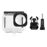 PULUZ 40米防水外殼保護套，帶扣環基本安裝座及螺絲，適用於 GoPro HERO12 Black / 11 Black / 11 Black Mini / 10 Black / 9 Black Max 鏡頭模組，GoPro Hero11 Black / HERO10 Black 專用