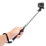 PULUZ 可伸縮手持自拍單腳架，適用於 GoPro、Insta360、DJI 及其他運動相機，長度：22.5-80cm，長度：22.5-100cm