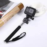 PULUZ 可伸縮手持自拍單腳架，適用於 GoPro、Insta360、DJI 及其他運動相機，長度：22.5-80cm，長度：22.5-100cm