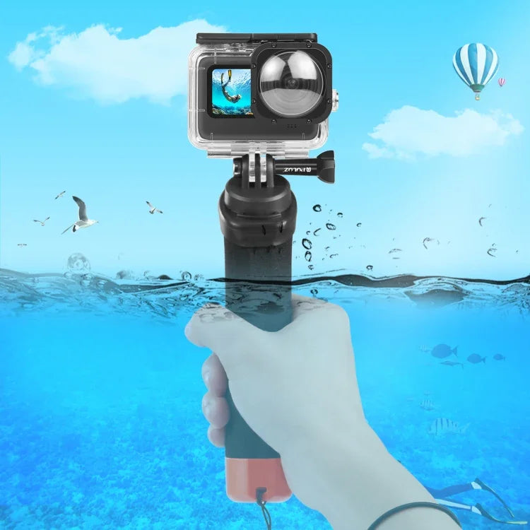 PULUZ 浮力泡棉手柄浮力棒，帶背帶及快拆底座，適用於 GoPro、Insta360、DJI 及其他運動相機，泡棉浮力手柄