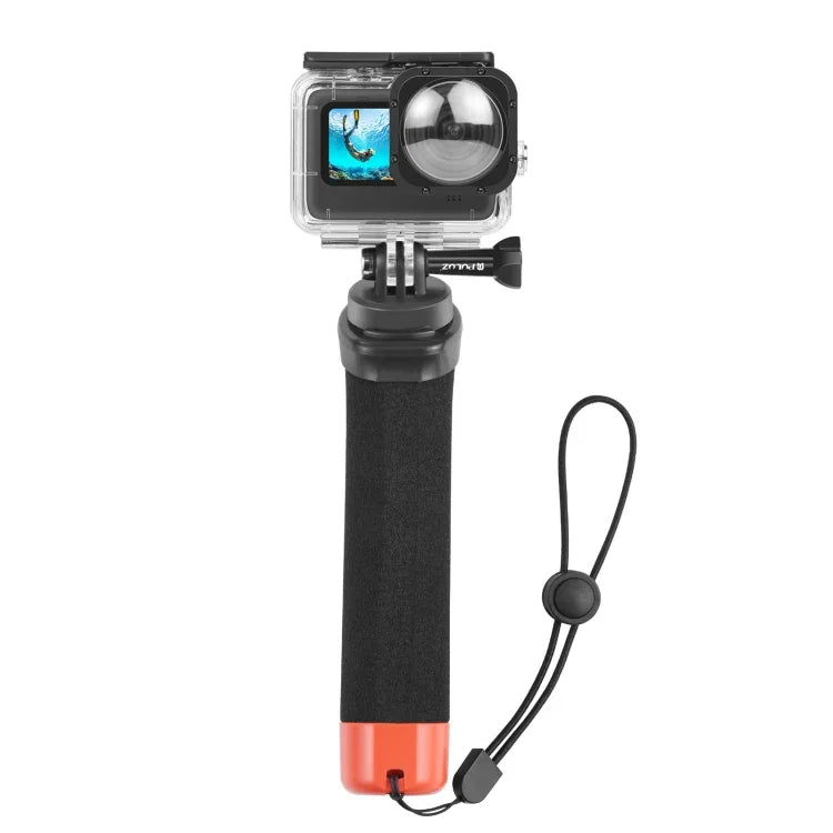 PULUZ 浮力泡棉手柄浮力棒，帶背帶及快拆底座，適用於 GoPro、Insta360、DJI 及其他運動相機，泡棉浮力手柄