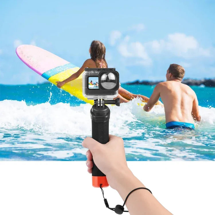 PULUZ 浮力泡棉手柄浮力棒，帶背帶及快拆底座，適用於 GoPro、Insta360、DJI 及其他運動相機，泡棉浮力手柄