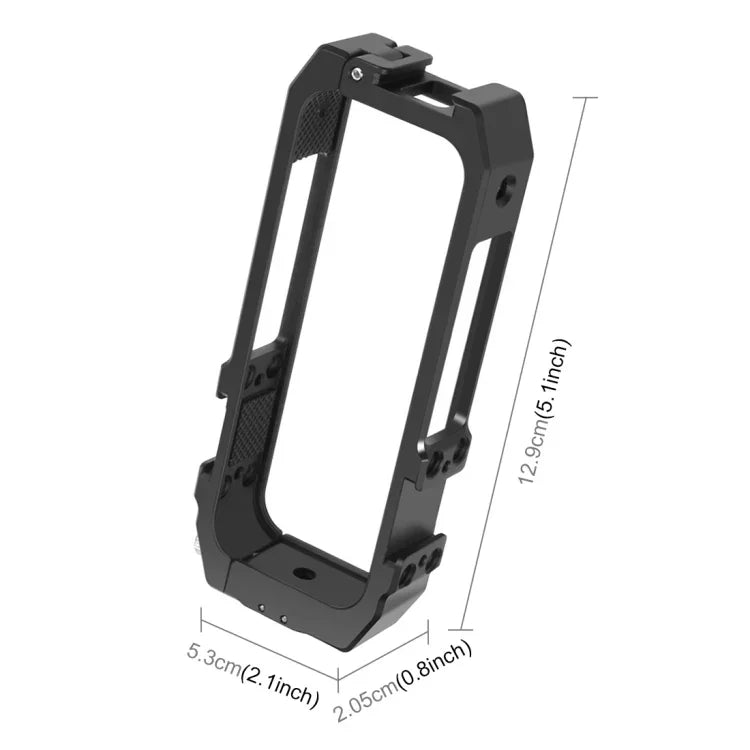 PULUZ 保護籠支架，帶冷靴座及磁吸折疊三腳架轉接，適用 Insta360 ONE X2，Insta360 ONE X2 專用保護籠