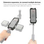 PULUZ 保護籠支架，帶冷靴座及磁吸折疊三腳架轉接，適用 Insta360 ONE X2，Insta360 ONE X2 專用保護籠