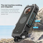 PULUZ 保護籠支架，帶冷靴座及磁吸折疊三腳架轉接，適用 Insta360 ONE X2，Insta360 ONE X2 專用保護籠