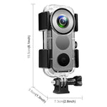PULUZ 30米水下防水殼，適用 Insta360 ONE X2，Insta360 ONE X2 水下殼