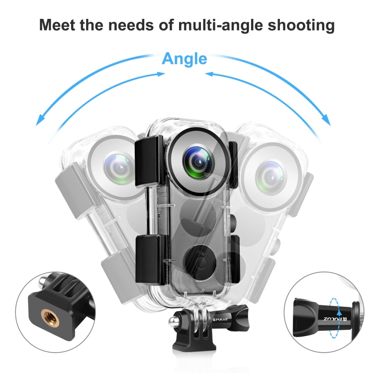 PULUZ 30米水下防水殼，適用 Insta360 ONE X2，Insta360 ONE X2 水下殼