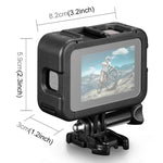 PULUZ 框架擴展 PA 鏡頭保護籠，帶側面接口蓋，適用於 GoPro HERO12 Black /11 Black /10 Black /9 Black，帶側蓋的 PA 鏡頭保護籠
