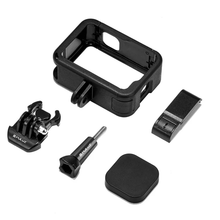PULUZ 框架擴展 PA 鏡頭保護籠，帶側面接口蓋，適用於 GoPro HERO12 Black /11 Black /10 Black /9 Black，帶側蓋的 PA 鏡頭保護籠