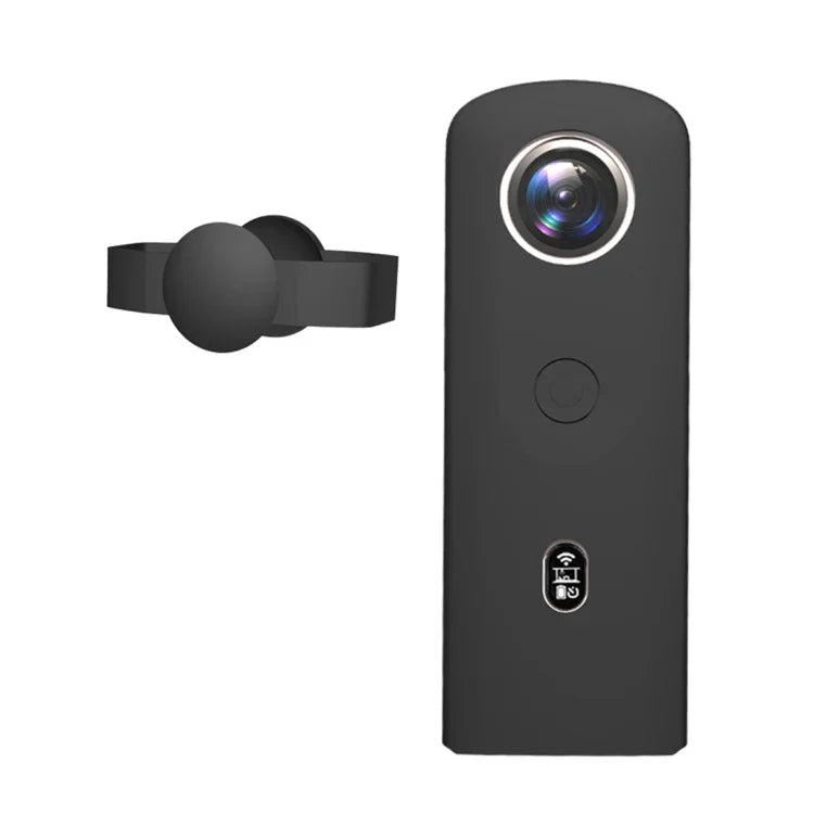 PULUZ 矽膠保護套，帶鏡頭蓋，適用於 Ricoh Theta SC2 360 全景相機，Ricoh Theta SC2 矽膠套（黑色）