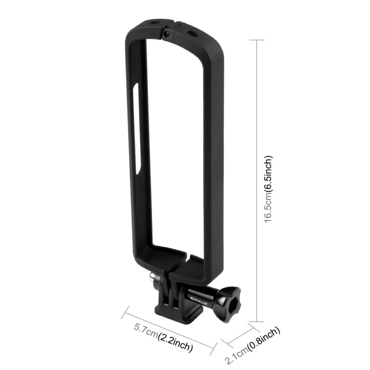 PULUZ PC ABS 塑膠保護框架，適用於 Ricoh Theta SC2，帶轉接座和螺絲，Ricoh Theta SC2 塑膠框架