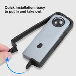PULUZ PC ABS 塑膠保護框架，適用於 Ricoh Theta SC2，帶轉接座和螺絲，Ricoh Theta SC2 塑膠框架