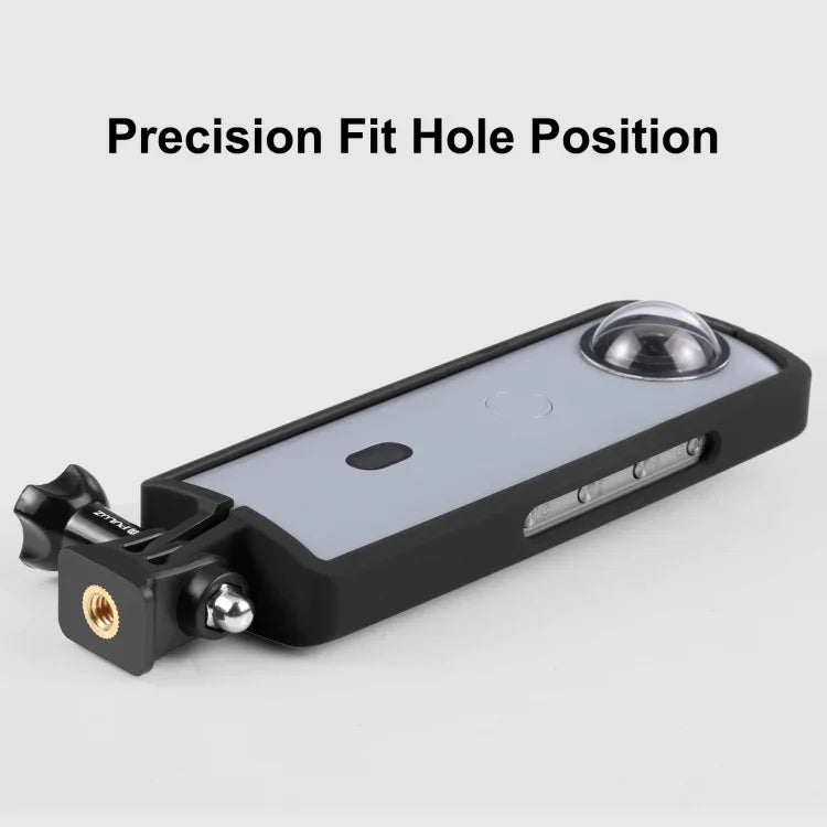 PULUZ PC ABS 塑膠保護框架，適用於 Ricoh Theta SC2，帶轉接座和螺絲，Ricoh Theta SC2 塑膠框架