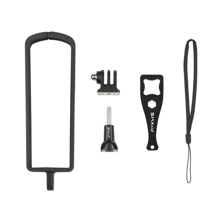 PULUZ PC ABS 塑膠保護框架，適用於 Ricoh Theta SC2，帶轉接座和螺絲，Ricoh Theta SC2 塑膠框架