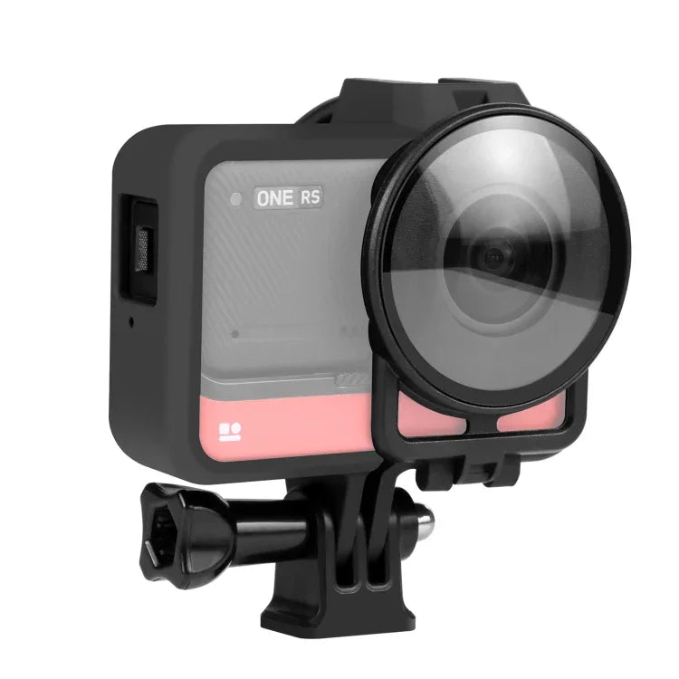 PULUZ Insta360 One RS 360版帶鏡頭保護的塑膠框架保護殼，適用於Insta360 One RS 360版帶鏡頭保護框架保護殼