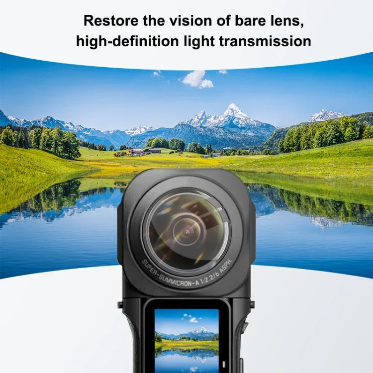 PULUZ Insta360 ONE RS 1英吋360版鏡頭保護PC保護蓋，鏡頭保護蓋
