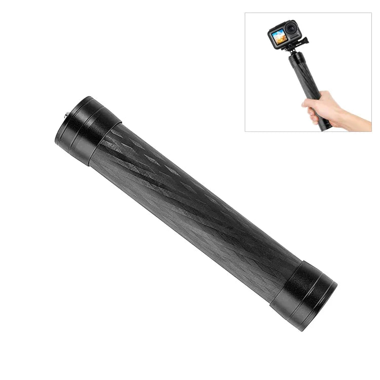 PULUZ 21cm碳纖維延長單腳架，適用於DJI / MOZA / Feiyu V2 / Zhiyun G5穩定器，21cm