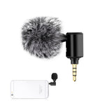 PULUZ 3.5mm 接頭手機單向可調式麥克風，3.5mm 手機麥克風