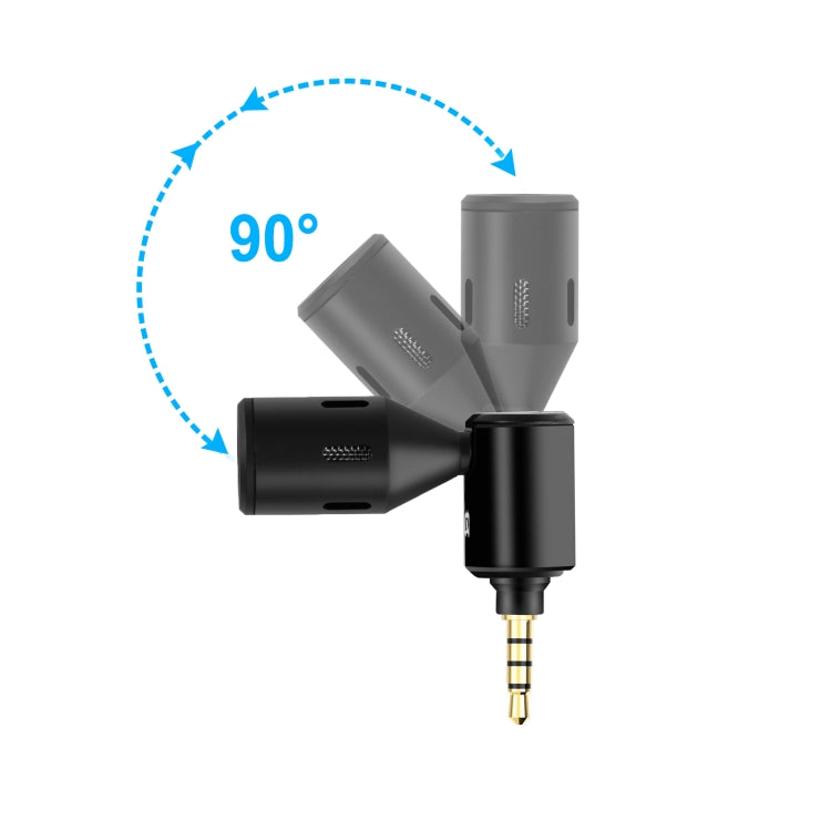 PULUZ 3.5mm 接頭手機單向可調式麥克風，3.5mm 手機麥克風