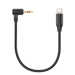 PULUZ 3.5mm TRS公轉8針公活麥克風音頻轉接線，適用PU3153 / PU3154，3.5mm轉8針
