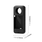 適用於 Insta360 X3 PULUZ 矽膠保護套，帶鏡頭蓋，矽膠套（黑色）