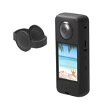 適用於 Insta360 X3 PULUZ 矽膠保護套，帶鏡頭蓋，矽膠套（黑色）