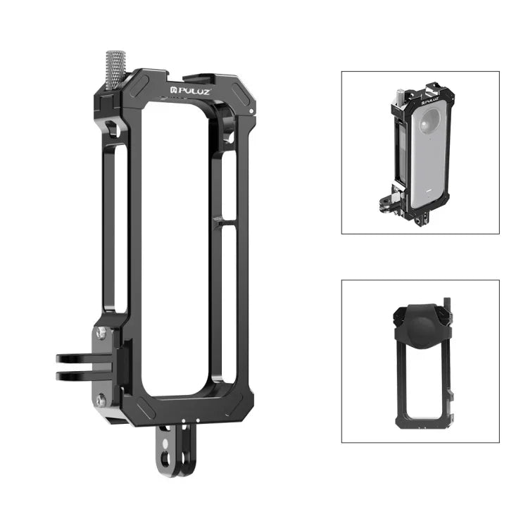適用於 Insta360 X3 PULUZ 金屬保護籠，帶擴展冷靴底座及三腳架轉接，金屬籠美國庫存，適用於 Insta360 X3