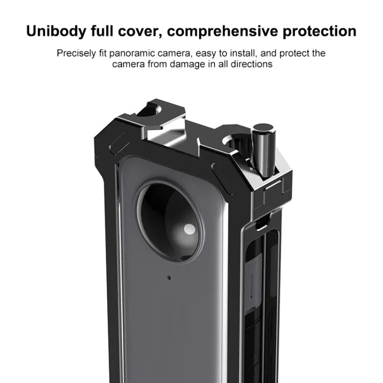 適用於 Insta360 X3 PULUZ 金屬保護籠，帶擴展冷靴底座及三腳架轉接，金屬籠美國庫存，適用於 Insta360 X3