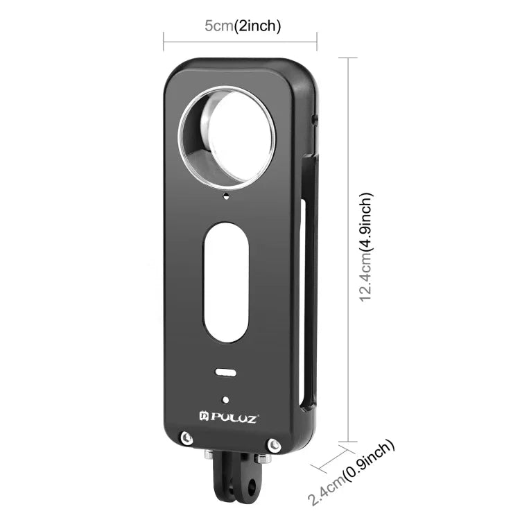 適用於 Insta360 X3 PULUZ 金屬保護籠，帶鏡頭保護器，金屬框架帶鏡頭保護器