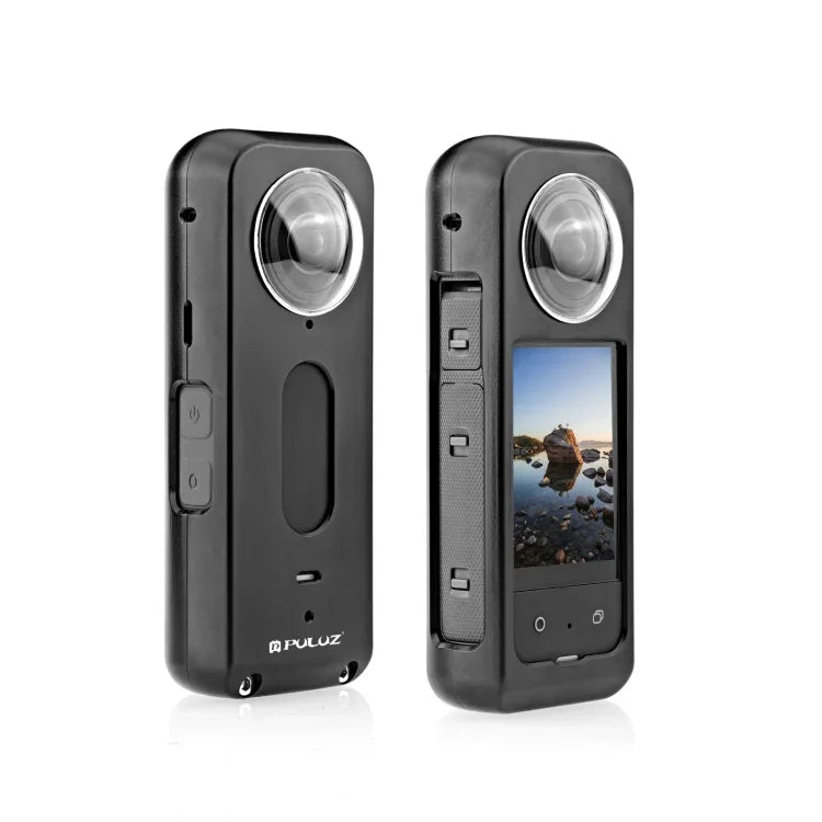 適用於 Insta360 X3 PULUZ 金屬保護籠，帶鏡頭保護器，金屬框架帶鏡頭保護器