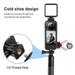 適用於 Insta360 X3 PULUZ 冷靴PC塑料保護框，帶轉接座及螺絲，PC框架