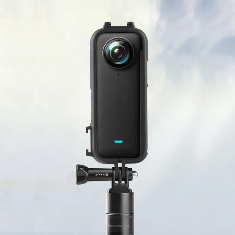 適用於 Insta360 X3 PULUZ 冷靴PC塑料保護框，帶轉接座及螺絲，PC框架