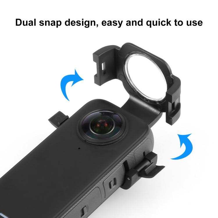 適用於 Insta360 X3 PULUZ 鏡頭保護蓋，鏡頭護罩