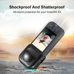 適用於 Insta360 X3 PULUZ 矽膠保護鏡頭蓋，矽膠鏡頭蓋