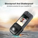 適用於 Insta360 X3 PULUZ 矽膠保護鏡頭蓋，矽膠鏡頭蓋