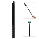 PULUZ 157 公分金屬自拍棒單腳架，適用於 Insta360 One RS / X2 / X3 / X4 / DJI Osmo 360，150 公分單腳架