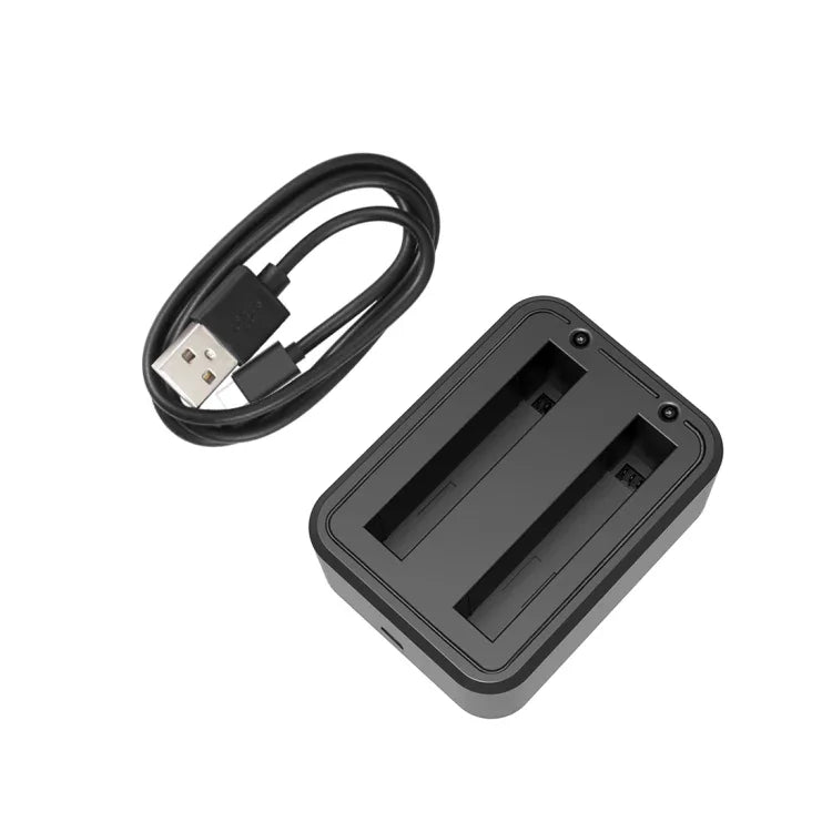 適用於 Insta360 X3 PULUZ USB 雙電池充電器，附指示燈，電池充電器