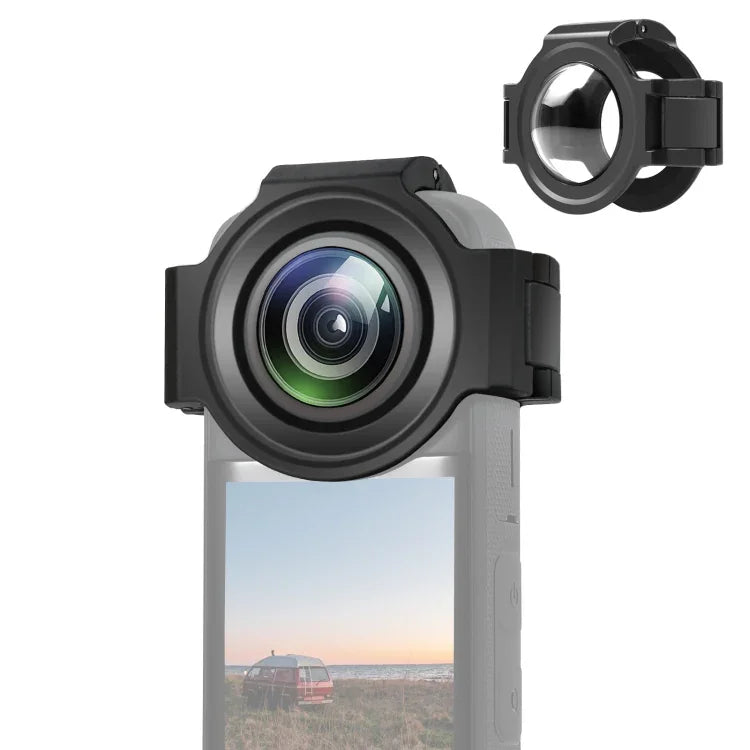 適用於Insta360 X3 PULUZ升級光學玻璃鏡頭保護蓋，升級鏡頭保護