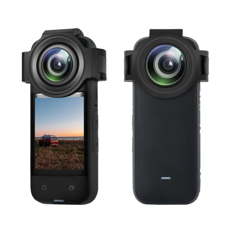 適用於Insta360 X3 PULUZ升級光學玻璃鏡頭保護蓋，升級鏡頭保護