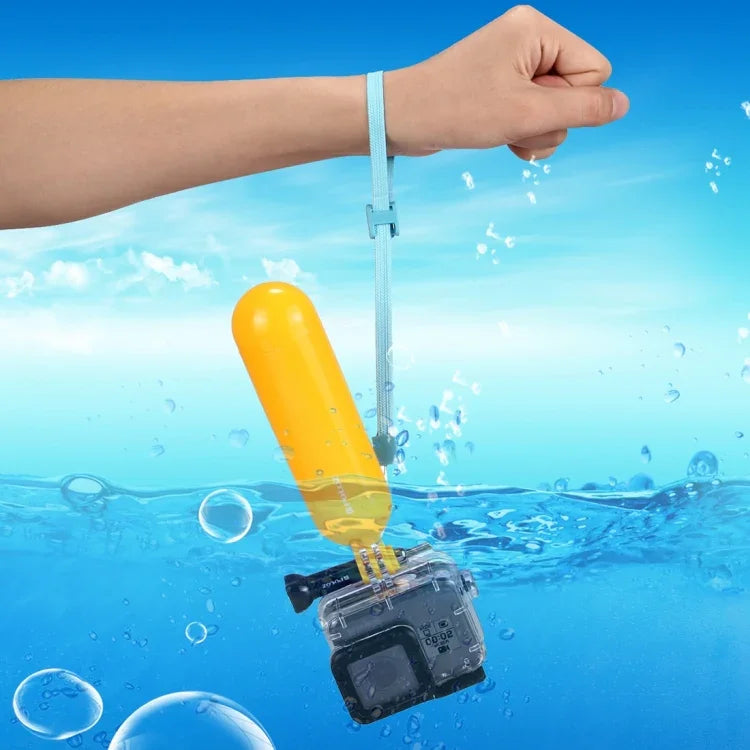 PULUZ 浮力手柄漂浮手握把，帶背帶，適用於 GoPro、Insta360、DJI 及其他運動相機，漂浮手握把