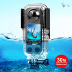 適用於 Insta360 X3 PULUZ 30米水下防水保護殼，30米防水殼