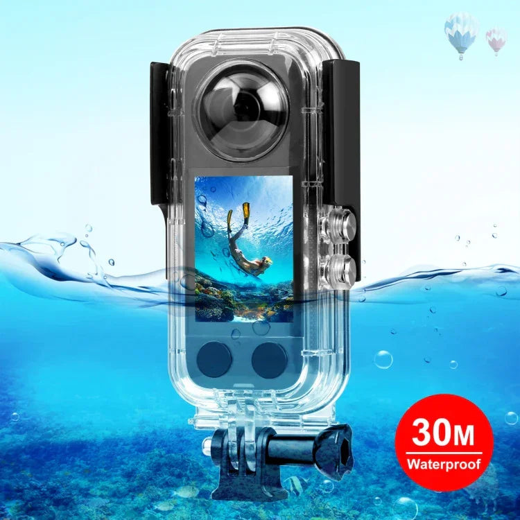 適用於 Insta360 X3 PULUZ 30米水下防水保護殼，30米防水殼