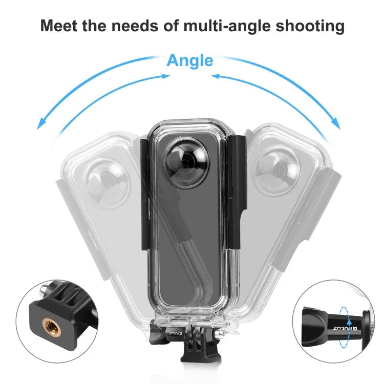 適用於 Insta360 X3 PULUZ 30米水下防水保護殼，30米防水殼